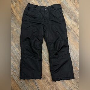 Falls Creek Kids Snow Pants Size 6/6X Black Insulated Winter Ski